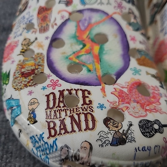 Dave Matthews Band DMB Crocs shoes sandals‎ clogs size 47 us size 12/13 - Picture 3 of 12